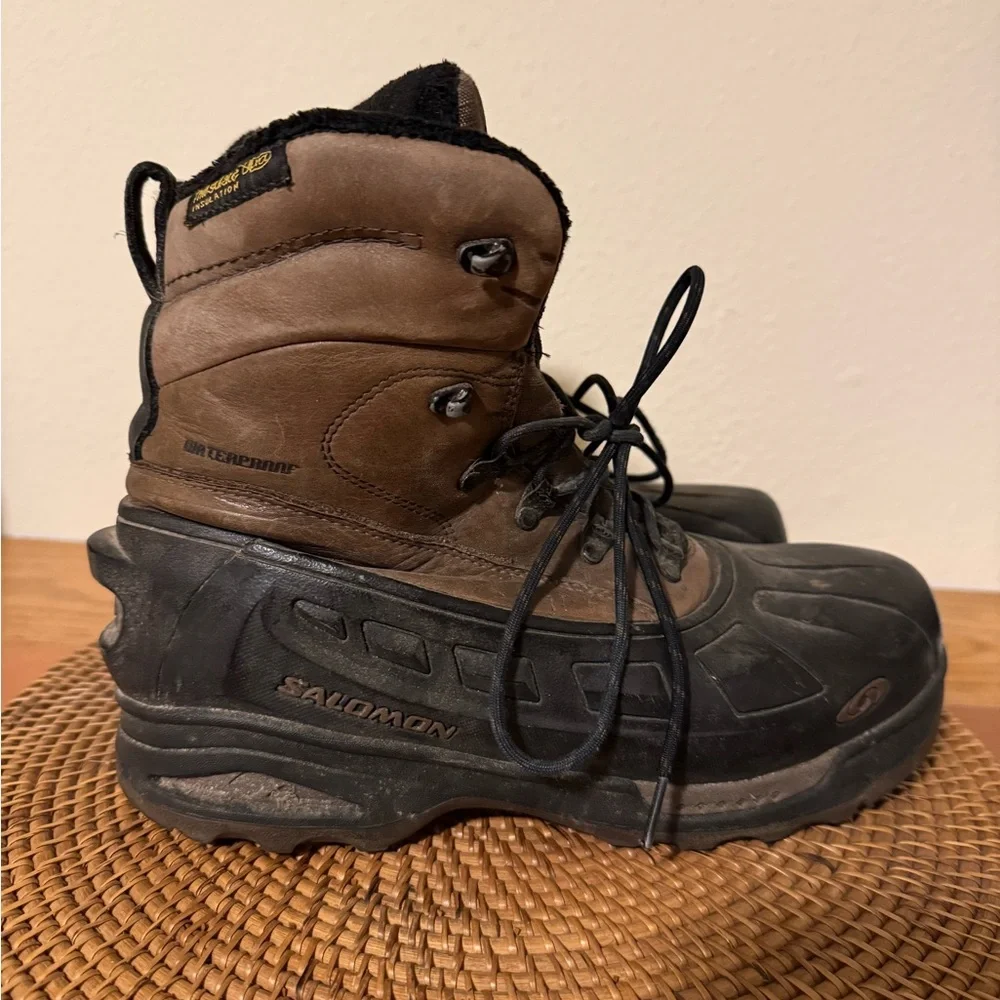 Salomon Brown and Black Winter Hiking Boots‎ Waterproof